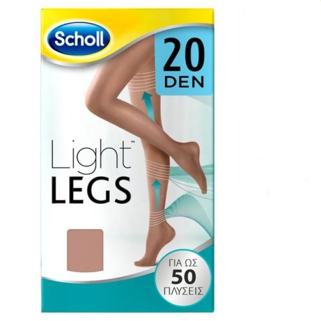 DR SCHOLL LIGHT LEGS  20 DEN BIEGE XL