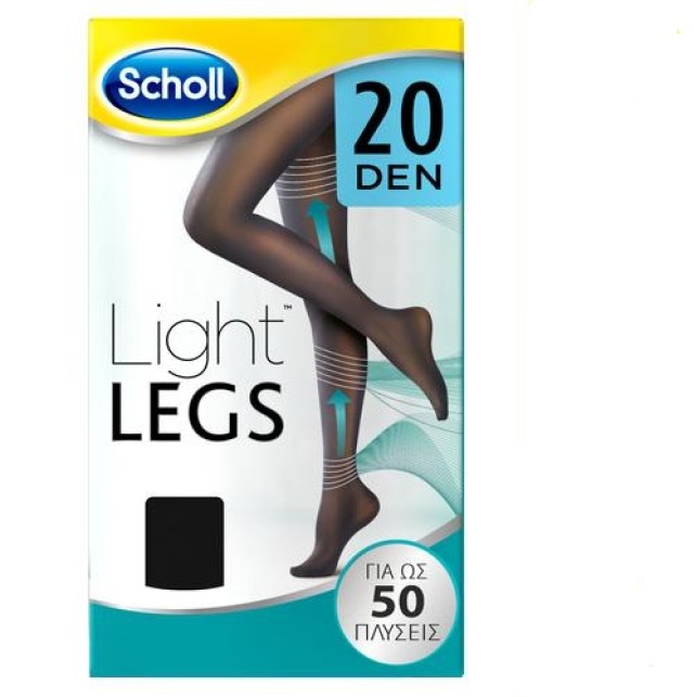 DR SCHOLL LIGHT LEGS  20 DEN BLACK M