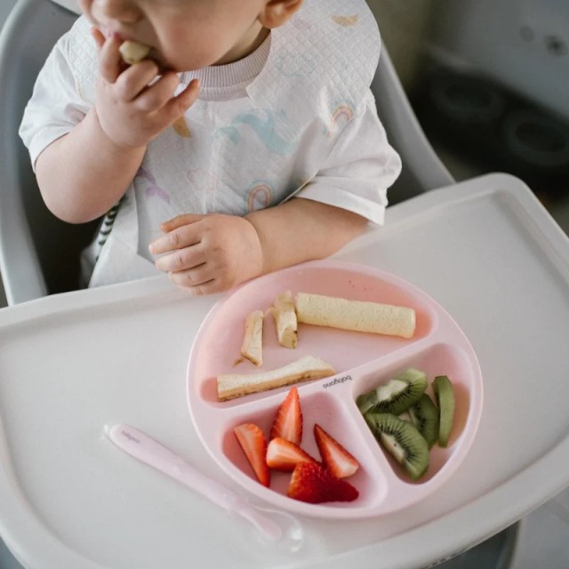 BABYONO ΠΙΑΤΟ ΣΙΛΙΚΟΝΗΣ ΜΕ ΧΩΡΙΣΜΑΤΑ ΚΑΙ ΒΕΝΤΟΥΖΑ ΡΟΖ