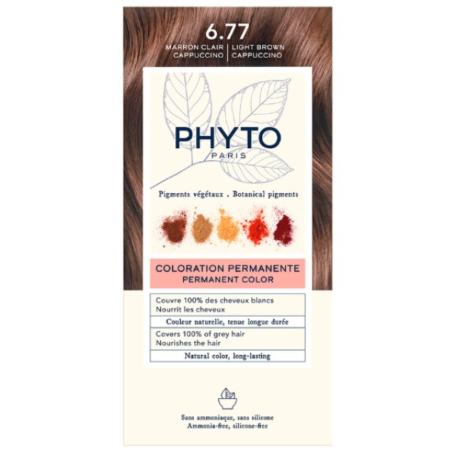 PHYTOCOLOR ΒΑΦΗ 6.77 LIGHT BROWN CAPPUCCINO
