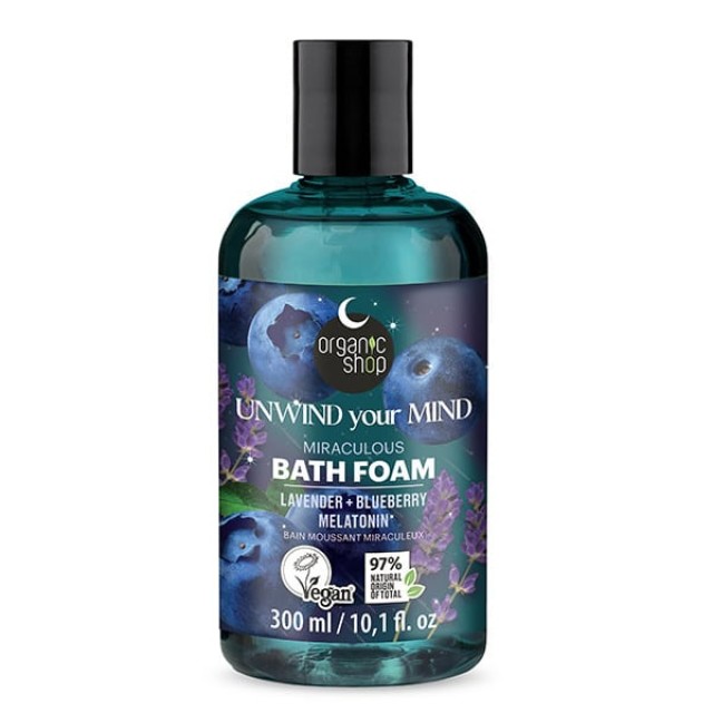 ORGANIC SHOP SLEEPING MIRACULOUS BATH FOAM UNWIND YOUR MIND, 300ML