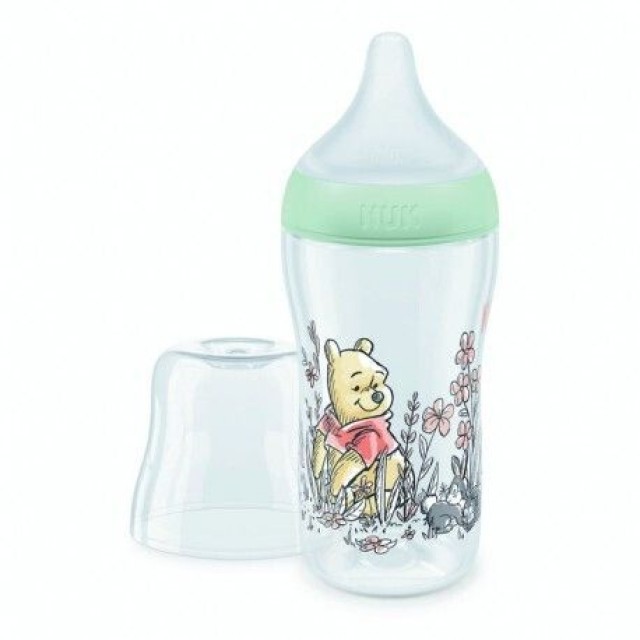 NUK PERFECT MATCH WINNIE THE POOH ΠΛΑΣΤΙΚΟ ΜΠΙΜΠΕΡΟ ΣΙΛΙΚΟΝΗΣ 260ML
