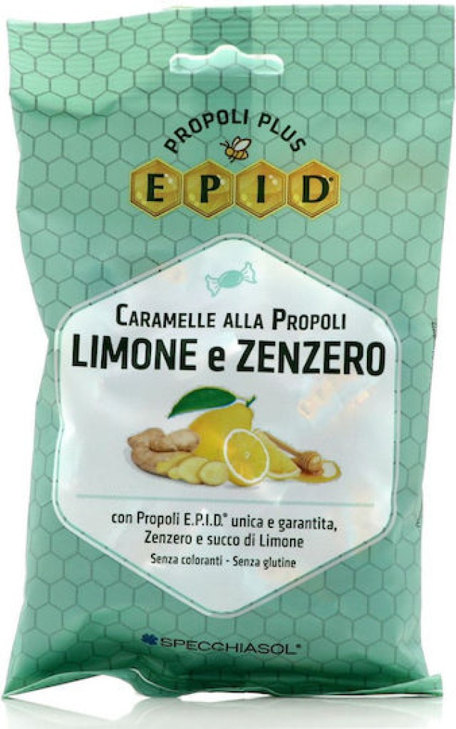 SPECCHIASOL E.P.I.D. ΚΑΡΑΜΕΛΕΣ CARAMELLA ALLA PROPOLI LIMONE E ZENZERO 67,2g
