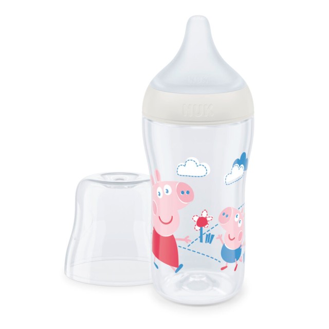 NUK PERFECT MATCH PEPPA PIG ΠΛΑΣΤΙΚΟ ΜΠΙΜΠΕΡΟ ΣΙΛΙΚΟΝΗΣ TEMP CONTROL 260mL
