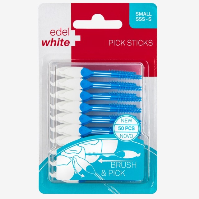 EDEL WHITE PICK STICKS SMALL 50PCS