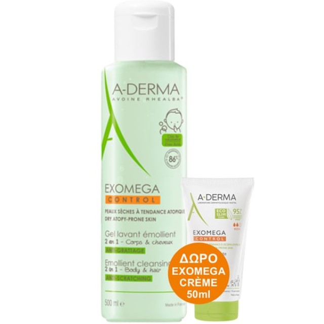 ADERMA EXOMEGA CONTROL GEL LAVANT ANTI-SCRATCHING  2 IN 1 500mL