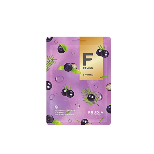 FRUDIA MY ORCHARD SQUEEZE MASK ACAI BERRY ΓΙΑ ΘΡΕΨΗ ΚΑΙ ΕΛΑΣΤΙΚΟΤΗΤΑ 20ML