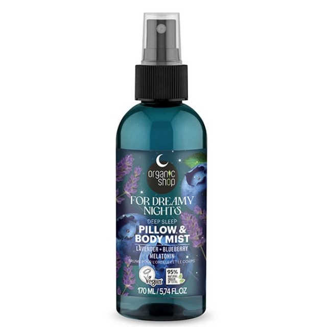 ORGANIC SHOP SLEEPING DEEP PILLOW AND BODY MIST FOR DREAMY NIGHTS 170M