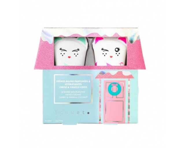 INUWET COFFRETS CAT HAND CREAM SET 2X60ML