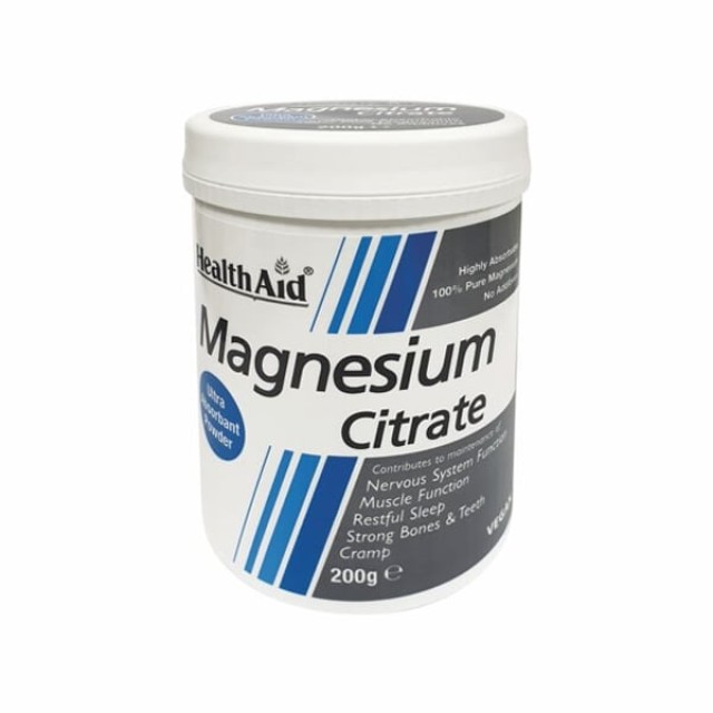 HEALTH AID MAGNESIUM CITRATE POWDER 200gr  