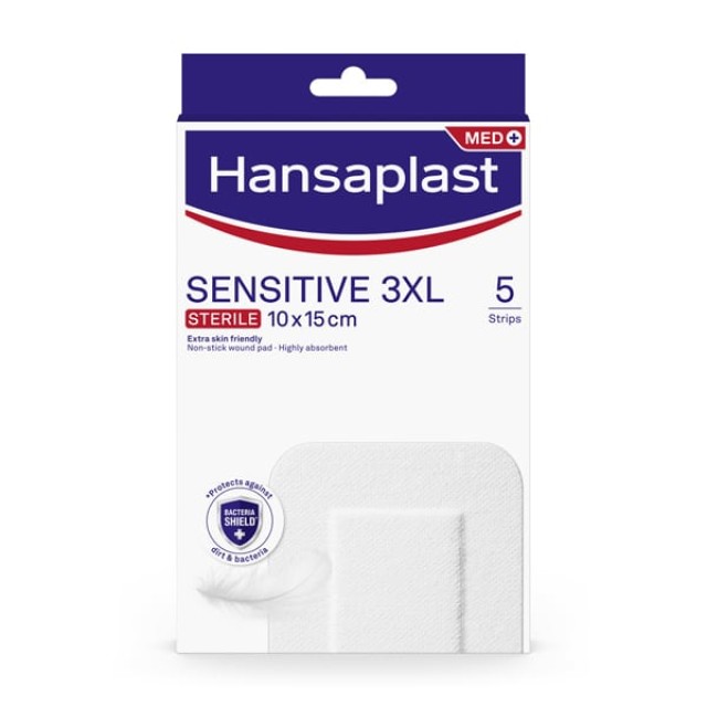 HANSAPLAST SENSITIVE  3XL 10 X 15CM 5STRIPS  