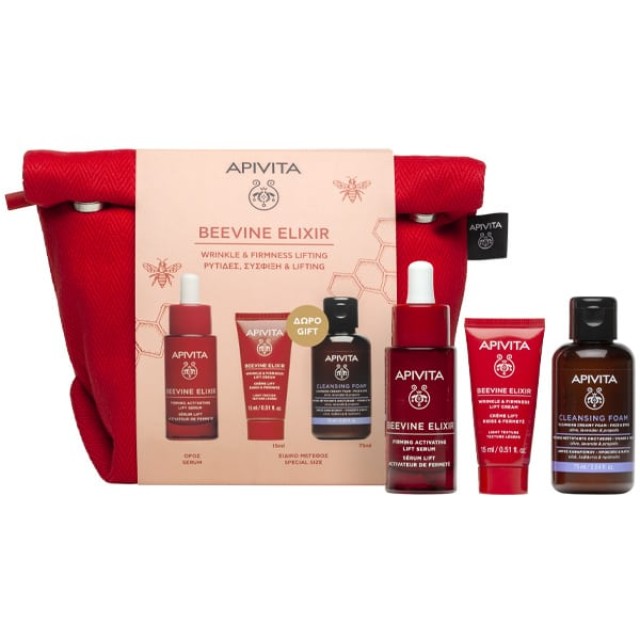 APIVITA ΝΕΣΕΣΕΡ BEEVINE ELIXIR FIRMING SERUM 30mL & ΔΩΡΟ BEEVINE ELIXIR CREAM LIGHT TEXTURE 15mL & Δ