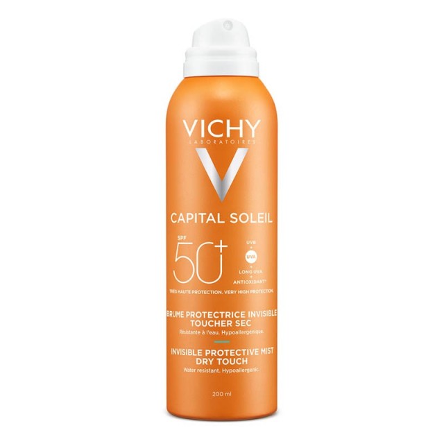 VICHY ΑΝΤΗΛΙΑΚΟ CAPITAL SOLEIL BRUME ΑΟΡΑΤΟ ΕΝΥΔΑΤΙΟΚΟ MIST SPF50+ 200ml