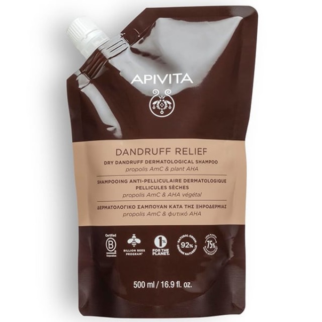 APIVITA DRY DANDRUFF SHAMPOO REFILL 500ML