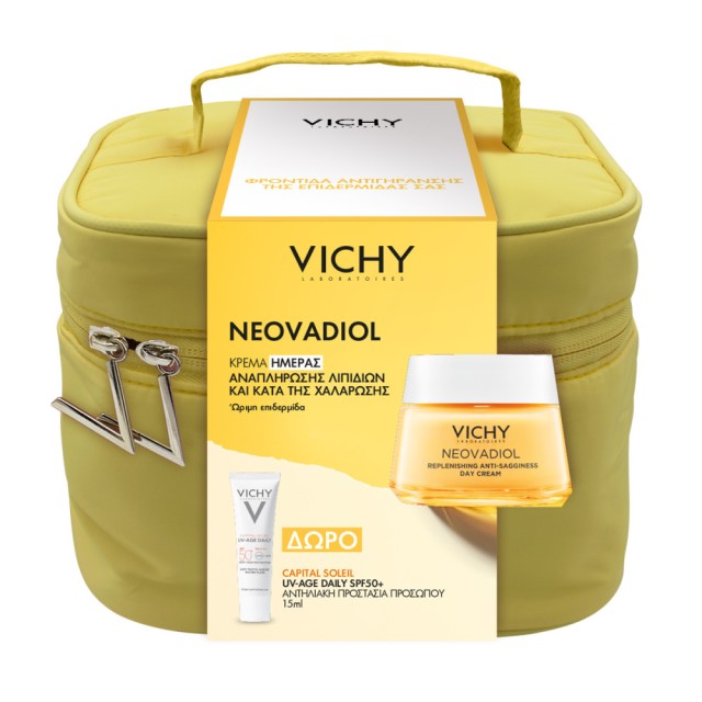 VICHY NEOVADIOL ΚΡΕΜΑ ΗΜΕΡΑΣ ΓΙΑ ΚΑΝΟΝΙΚΗ/ΜΙΚΤΗ ΕΠΙΔΕΡΜΙΔΑ & ΔΩΡΟ UV-AGE DAILY SPF 50+ 15ML