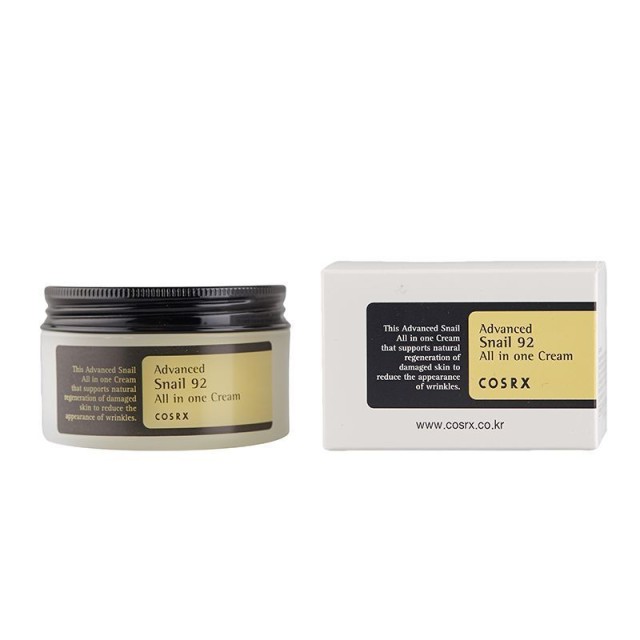 COSRX ADVANCED SNAIL 92 ALL IN ONE CREAM 100GR - ΕΠΑΝΟΡΘΩΤΙΚΗ & ΕΝΥΔΑΤΙΚΗ ΚΡΕΜΑ ΜΕ ΒΛΕΝΝΙΝΗ ΣΑΛΙΓΚΑΡ