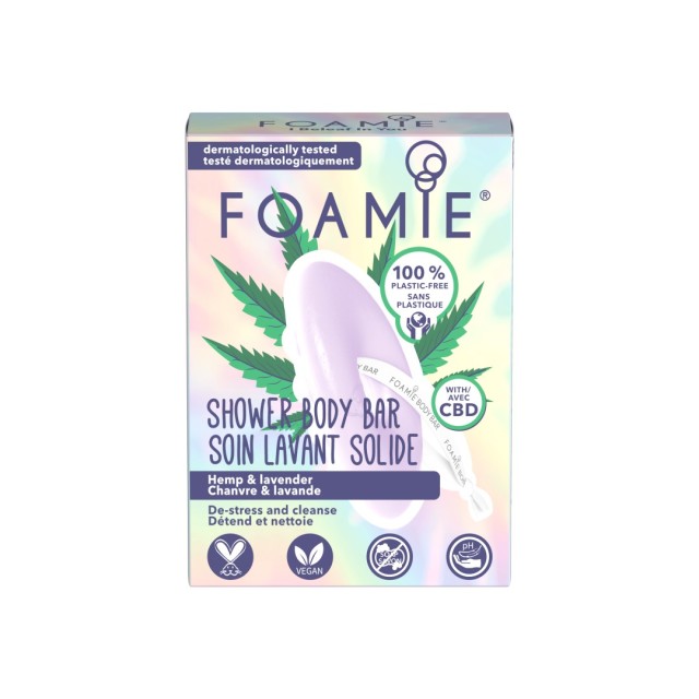 FOAMIE BODY BAR I BELEAF IN YOU WITH CBD & LAVANDER 80GR