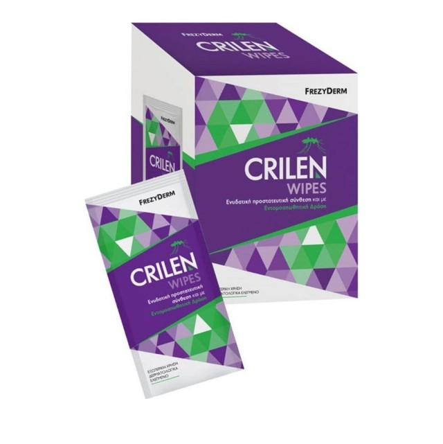 FREZYDERM CRILEN WIPES 20 ΤΜΧ ΕΝΤΟΜΟΑΠΩΘΗΤΙΚΑ ΜΑΝΤΗΛΑΚΙΑ