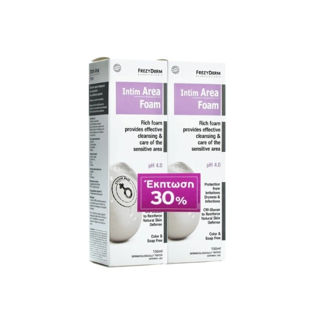 FREZYDERM ΠΑΚΕΤΟ INTIM AREA FOAM 150ml x2 (PROMO -30%)