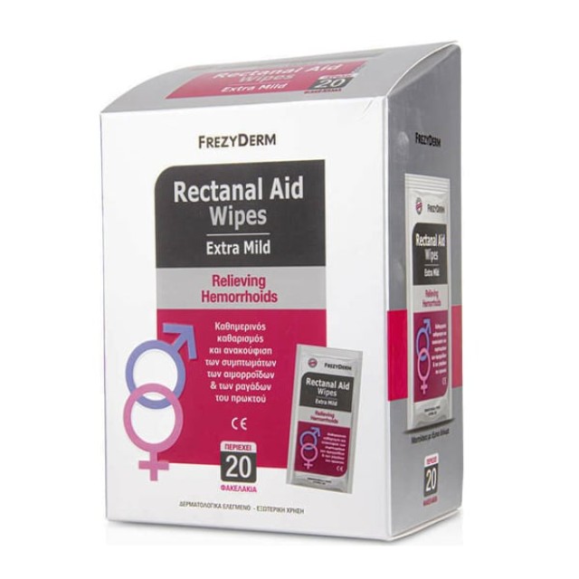 FREZYDERM RECTANAL AID WIPES 20 TMX