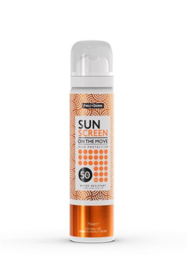 FREZYDERM SUN SCREEN ON THE MOVE MIST SPF 50 75ML