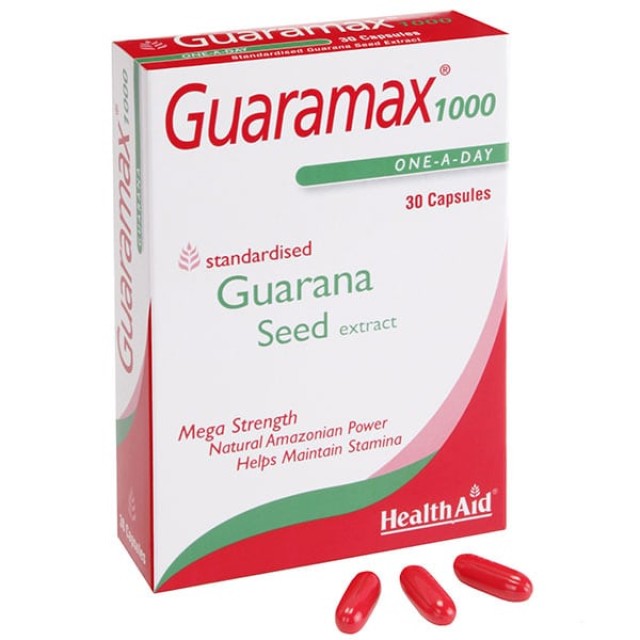 HEALTH AID GUARAMAX GUARANA 1000MG 30CAPS