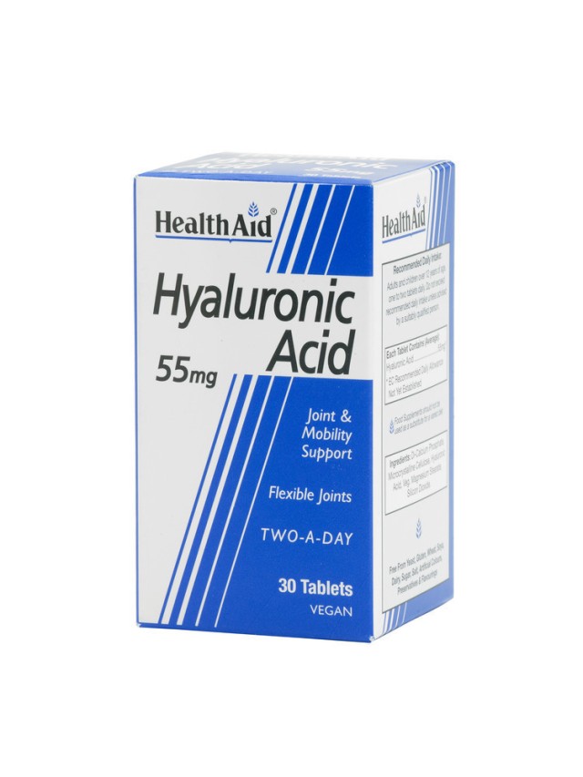 HEALTH AID HYALURONIC ACID 55 mg 30 tabs