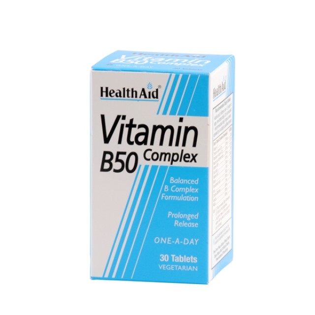 HEALTH AID STRONG B50 COMPLEX PR 30 TABS