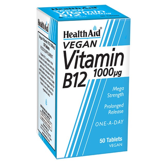 HEALTH AID VITAMIN B12 1000mg x50tabs