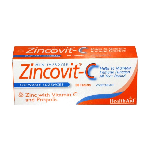 HEALTH AID ZINCOVIT-C 60 TABS