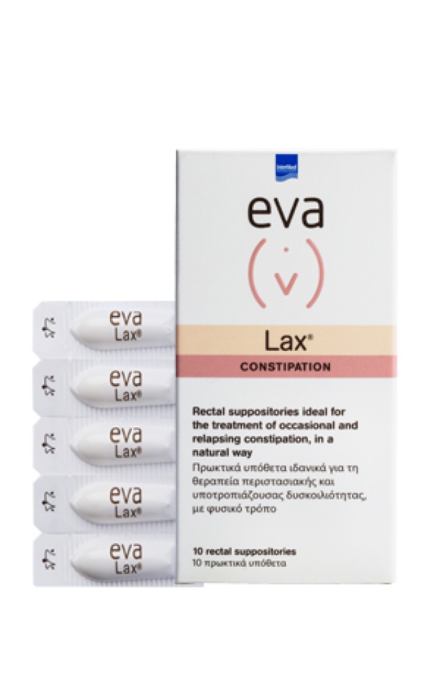 INTERMED EVA LAX CONSTIPATION 10 RECTAL SUPPOSITORIES