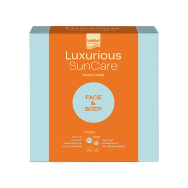 INTERMED ΑΝΤΗΛΙΑΚΟ LUXURIOUS ΠΑΚΕΤΟ HIGH PROTECTION FACE CREAM SPF50 75ML & SUN PROTECTION BODY CREA