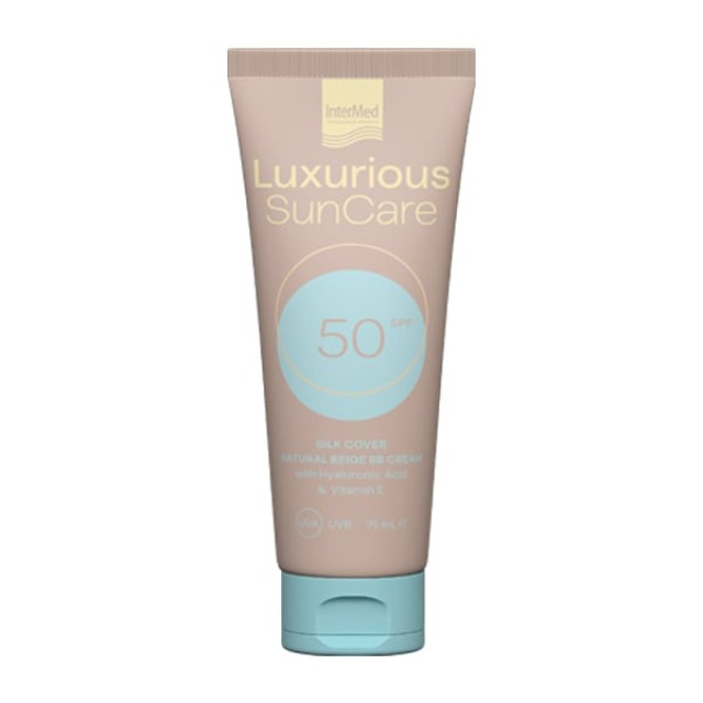 INTERMED LUXURIOUS  ΑΝΤΗΛΙΑΚΟ SUNCARE SILKCOVER NATURAL BEIGE BB CREAM 75ML