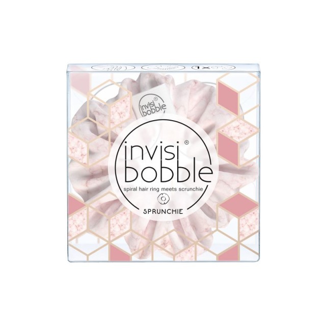 INVISIBOBBLE SPRUNCHIE MARBLELOUS NATURAL LIGHT PINK (1τμχ)