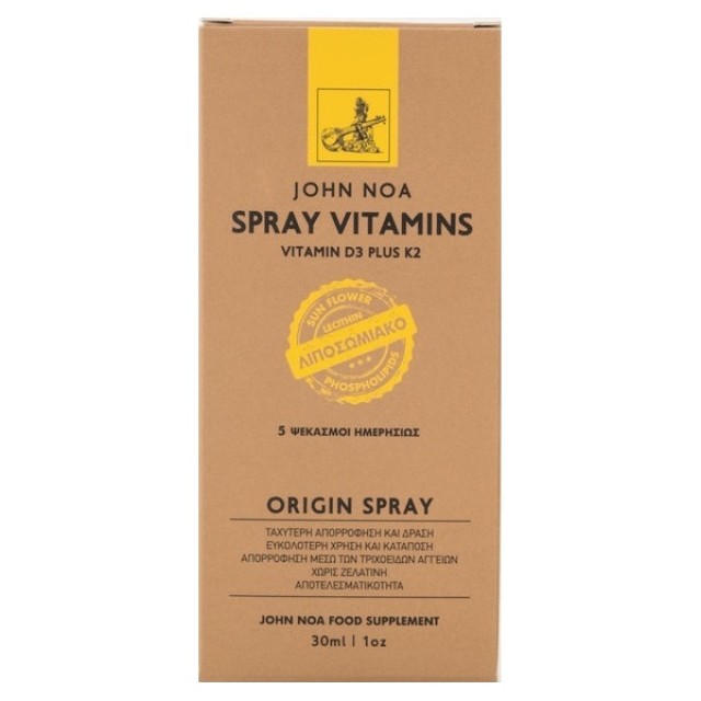 JOHN NOA ORIGIN SPRAY VITAMIN D3 + K2 30ML