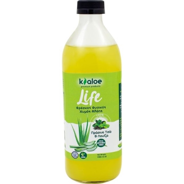 KALOE GEL ΑΛΟΗΣ ΜΕ ΠΡΑΣΙΝΟ ΤΣΑΙ & ΛΟΥΙΖΑ 1L