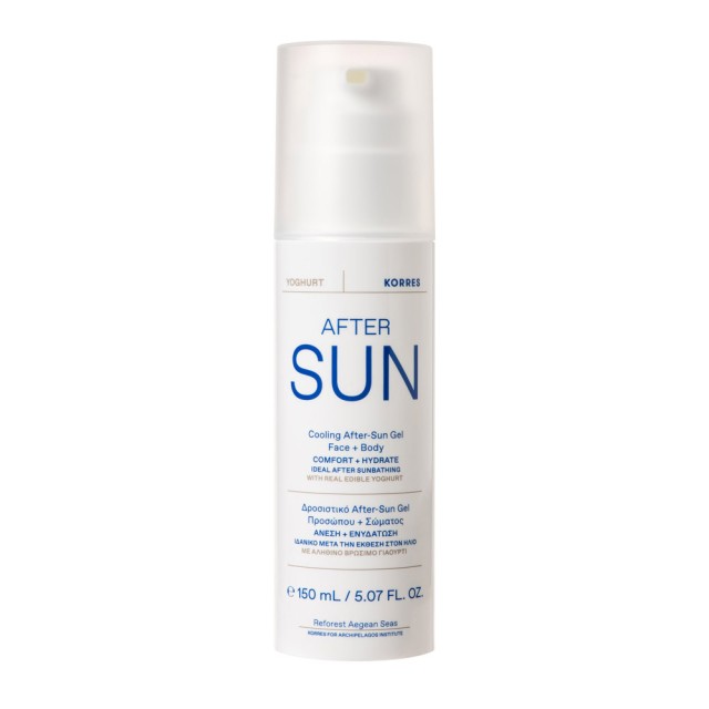 KORRES AFTER SUN GEL ΓΙΑΟΥΡΤΙ ΓΙΑ ΠΡΟΣΩΠΟ & ΣΩΜΑ 150ML