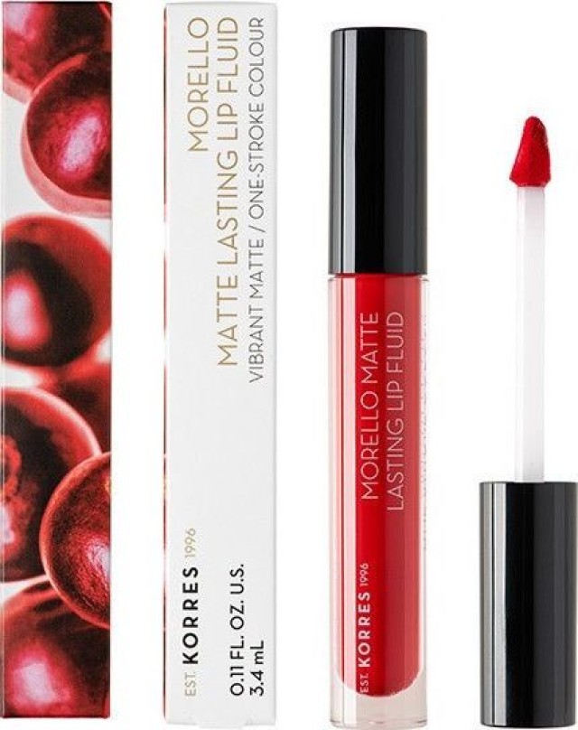 5203069086847KORRES MORELLO LIPFLUID 52 POPPY RED  3,4ML