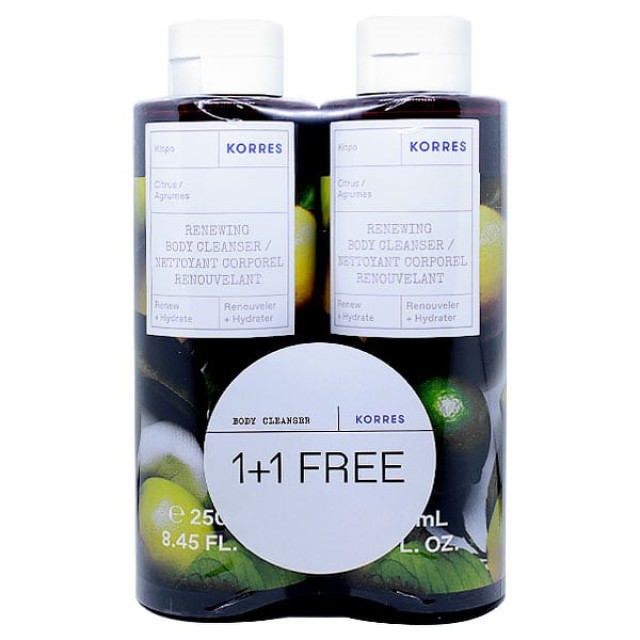 KORRES ΣΕΤ ΑΦΡΟΛΟΥΤΡΟ ΚΙΤΡΟ 250ML1+1
