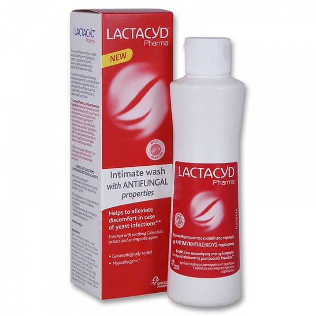 LACTACYD PHARMA ANTIFUNGAL ΥΓΡΟ ΚΑΘΑΡΙΣΜΟΥ ΕΥΑΙΣΘΗΤΗΣ ΠΕΡΙΟΧΗΣ 250ML