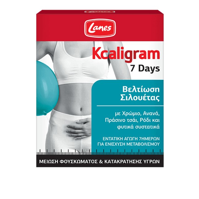 LANES KCAL 7DAYS ΓΙΑ ΒΕΛΤΙΩΣΗ ΤΗΣ ΣΙΛΟΥΕΤΑΣ TABS 14PCS