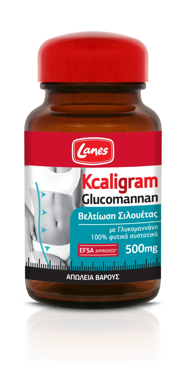 LANES KCALIGRAM GLUCOMANNAN 60CAPS