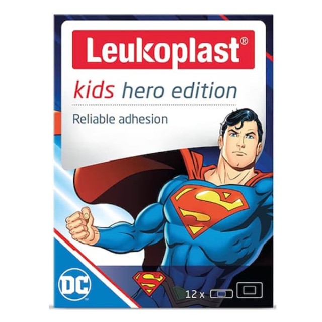 LEUKOPLAST KIDS HERO EDITION SUPERMAN 2 ΜΕΓΕΘΗ (12ΤΜΧ)