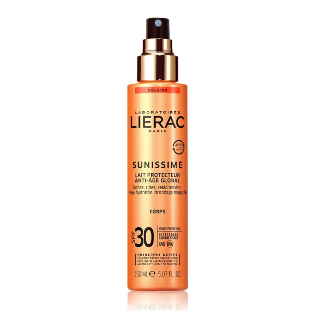 LIERAC SUNISSIME SPF 30 LAIT CORPS SPRAY 150ML