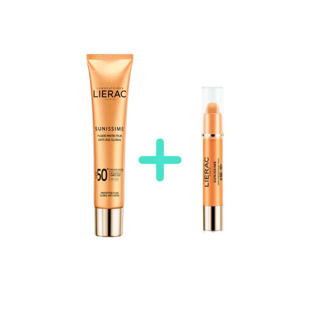 LIERAC X TEALBOX -SUNISSIME SPF50+ FACE FLUID 40ML & CONTOUR DES YEUX STICK 3G 