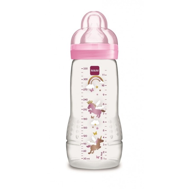 MAM ΜΠΙΜΠΕΡΟ BABY BOTTLE 330ML ΣΙΛΙΚΟΝΗ 4+ ΜΟΝΗ ΣΥΣΚΕΥΑΣΙΑ