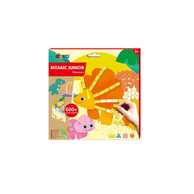 MOSAIC JUNIOR DINOSAURS 600+STICKERS