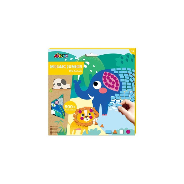 MOSAIC JUNIOR WILD ANIMALS 600+STICKERS