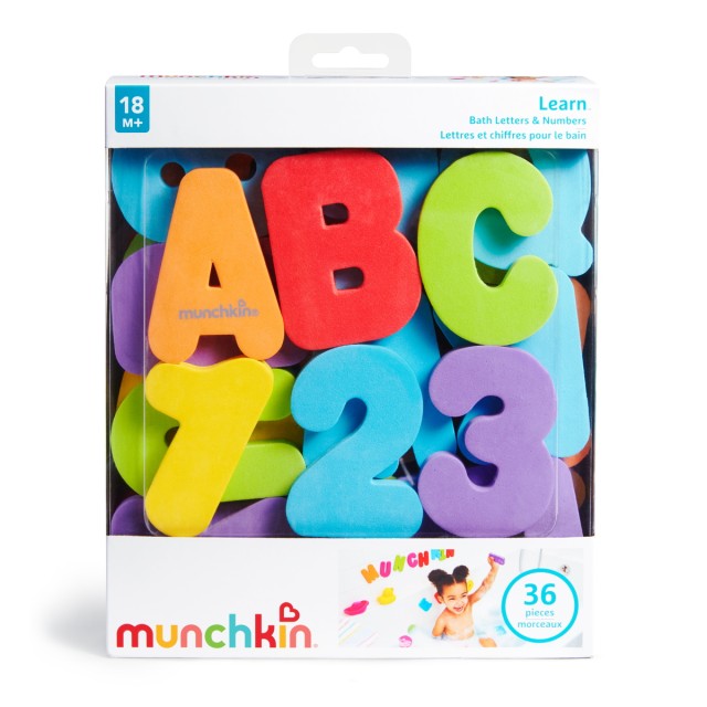 MUNCHKIN BATH LETTERS NUMBERS EU