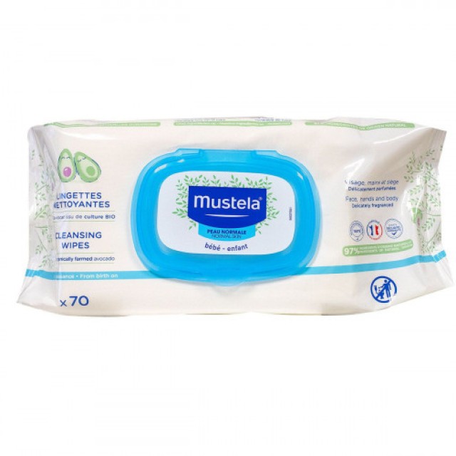 MUSTELA DERMO SOOTHING WIPES x70
